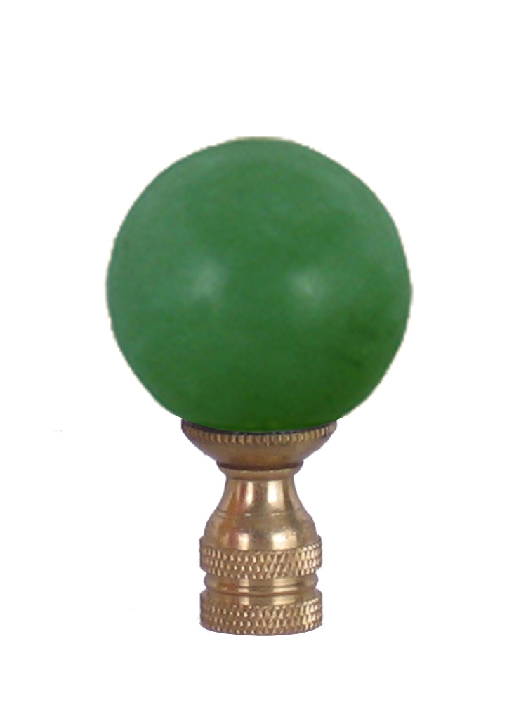 GREEN SPHERE FINIAL