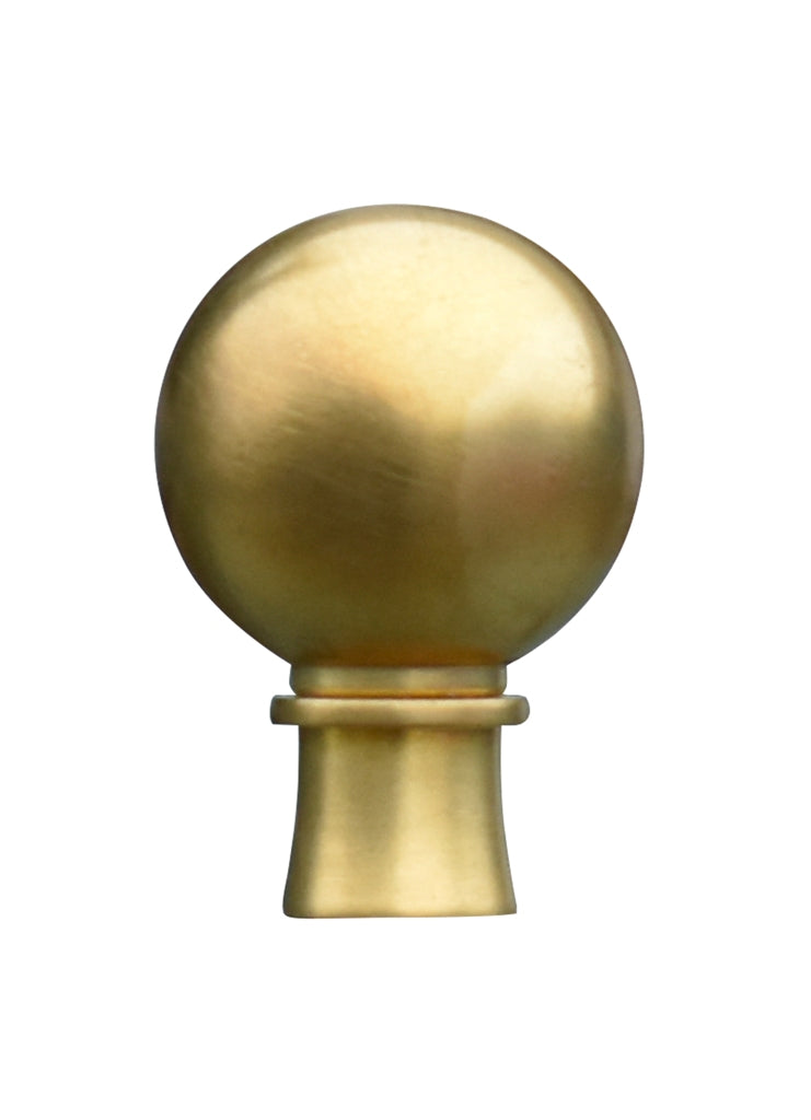 SOLID BRASS SPHERE FINIAL-LG